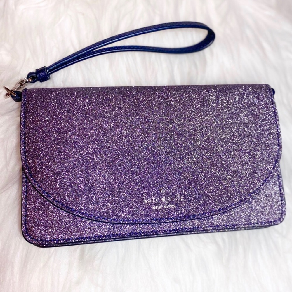 Kate Spade Joeley tinsel Small Multifunction Wallet NWT